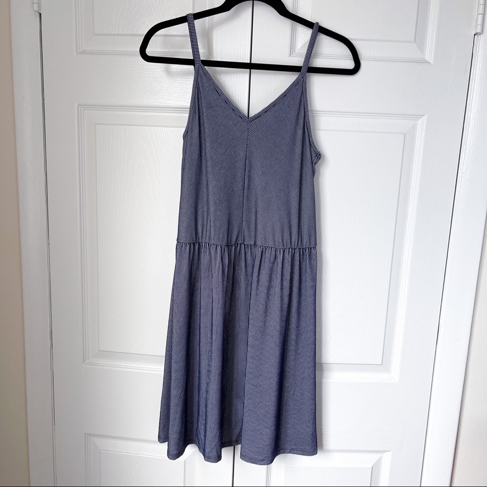 Universal Thread Navy Blue Striped Dress